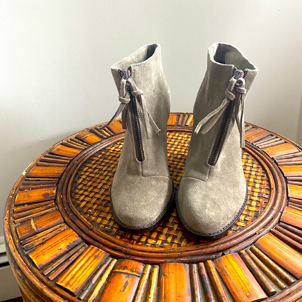 French Connection Grey Ankle Boots